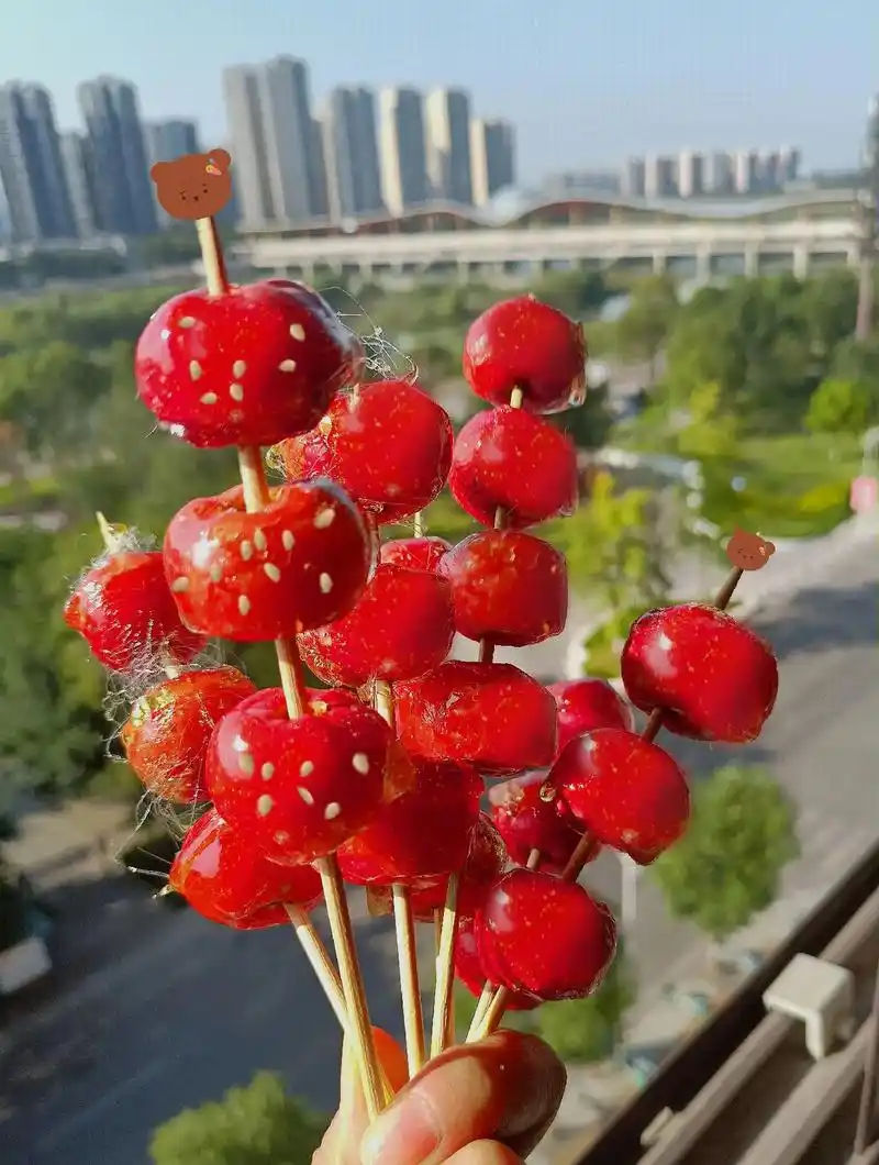 冰糖葫芦.如果艾特你,你会请我吃糖葫芦对吧#网红零食#美食图 - 抖音