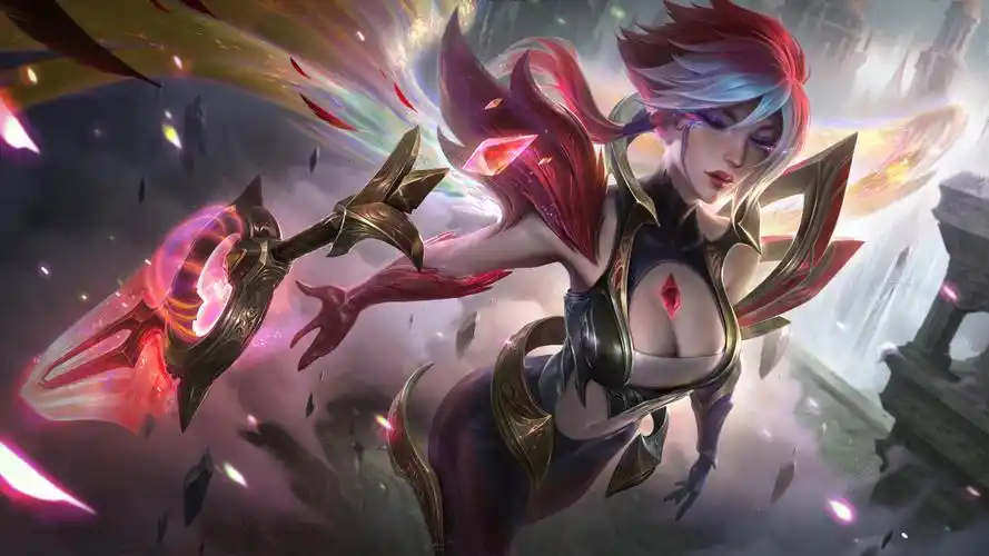 还会推出几款新皮肤,比如著名的上单四姐妹之一——锐雯的黑夜使者