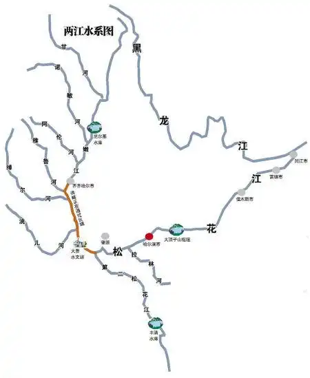 松花江流域位于中国东北地区的北部,东西长920千米,南北宽1070千米