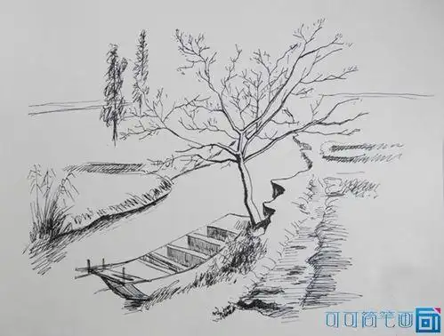 简笔画风景画 铅笔画的风景画 简笔画图片大全-蒲城教育文学网