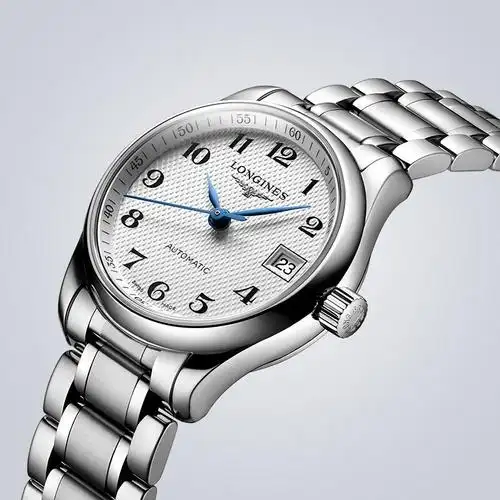 浪琴longines瑞士手表名匠系列钢带机械表男女款情侣对表防刮蓝宝石