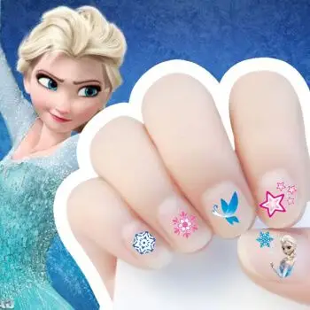 儿童指甲贴女童公主防水可爱美甲贴纸宝宝女孩指甲贴纸 冰雪奇缘系列