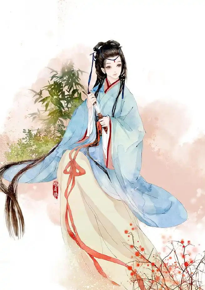 100多张古风手绘图片唯美人物,精选古装美女图片