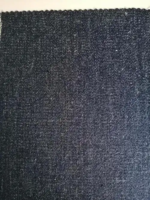 柞丝名品丝棉交织牛仔面料 采用 纤维柞蚕丝跟棉纱色织而成,纯蓝色