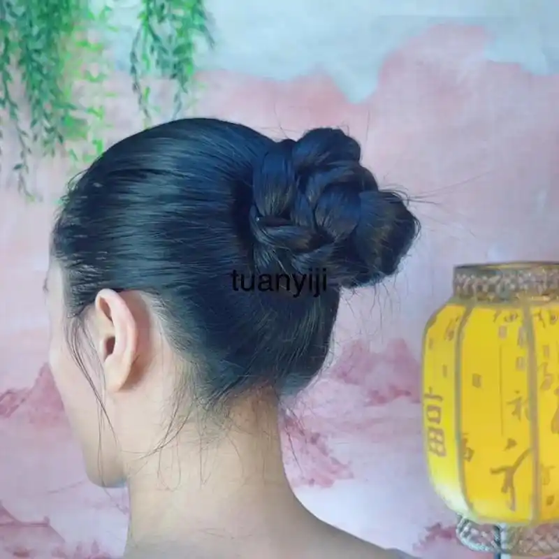 6.11#盘发 #长发 #发髻.2023.6.11 - 抖音