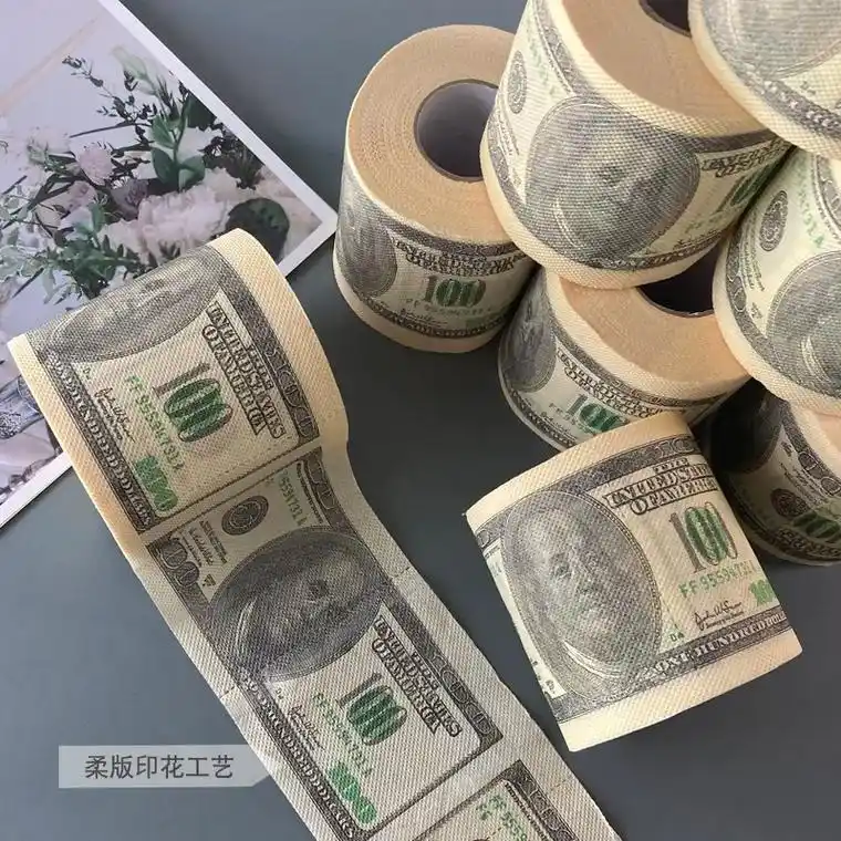 来了,来了,这款纸巾太有趣啦!钱币图案,印花色彩鲜艳,美金设 - 抖音