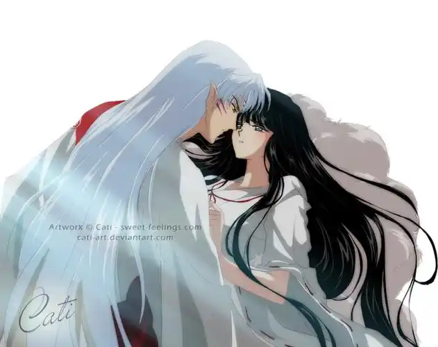 杀生丸跟桔梗的图片!高清大图!跪求跪求!