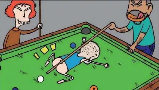 爆笑校园:呆头来台球厅打台球,不小心把辅助杆弄坏了,这可让别人怎么