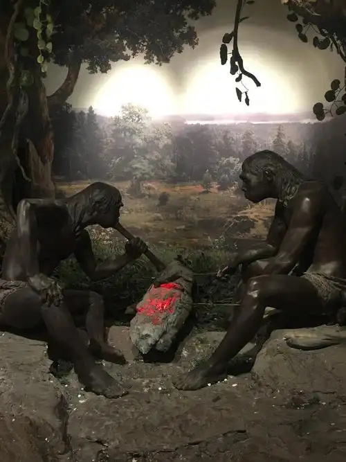 古猿人钻木取火