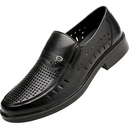 奥康男凉鞋 男士凉皮鞋男夏季商务中老年爸爸鞋父亲鞋真皮皮凉鞋