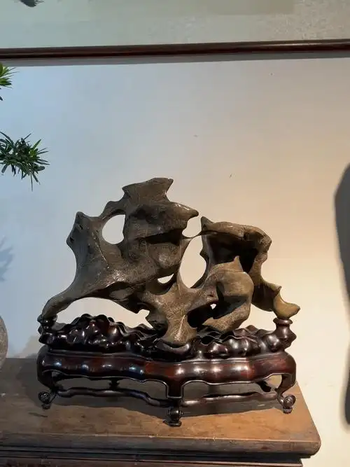 天然太湖石玲珑有致大雅