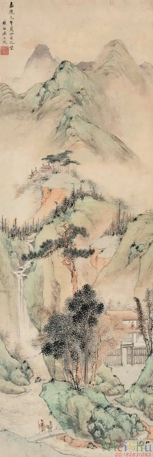 【欣赏级】jxd6166545近现代高仿名家国画山水风景立轴图片-6m-881x