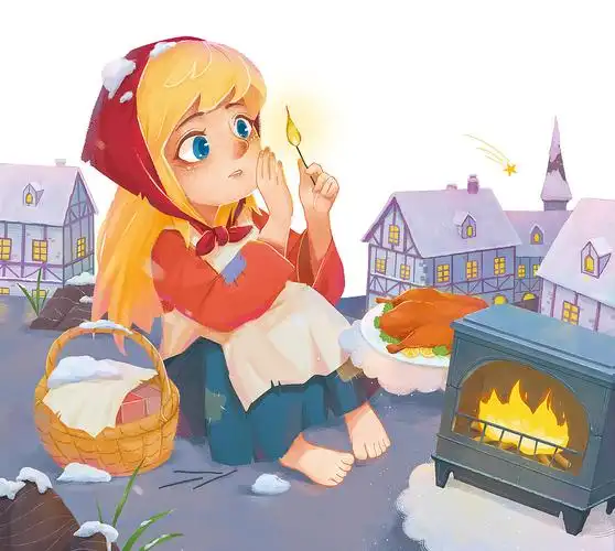 《安徒生童话》童书封面插画