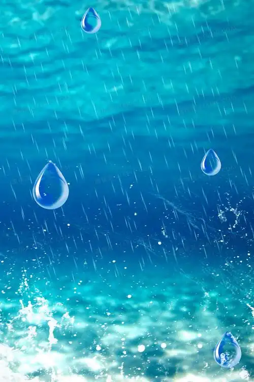 写实风格世界水日海洋节约用水商务背景