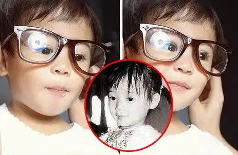 明星与子女童年对比照曝光林志颖父子最像图