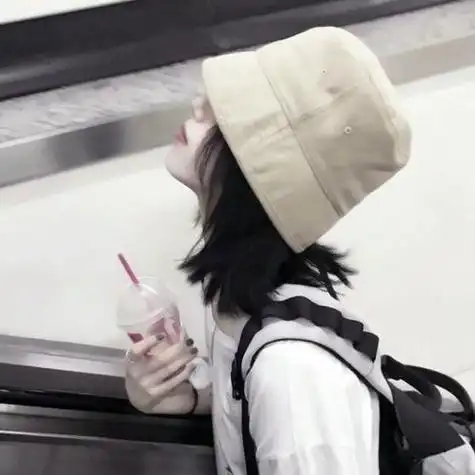 高清好看的戴帽子女生头像霸气图片