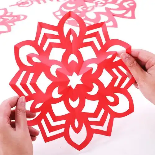 批发儿童diy手工窗花剪纸非遗材料包小学生半成品传统民俗风底稿