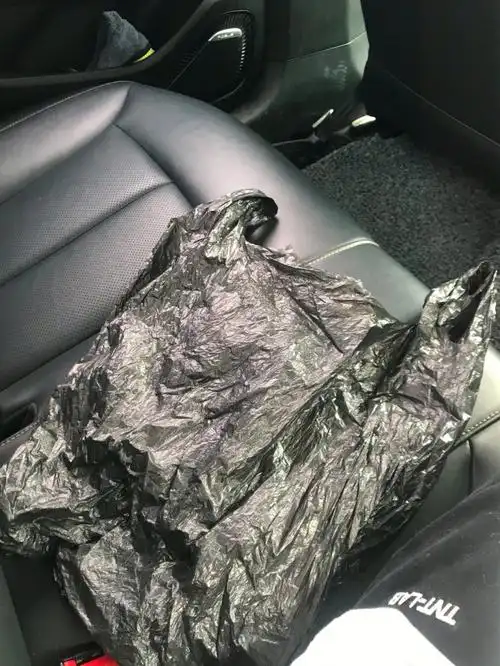 到现在打车包里都会放个袋子防止晕车吐出来