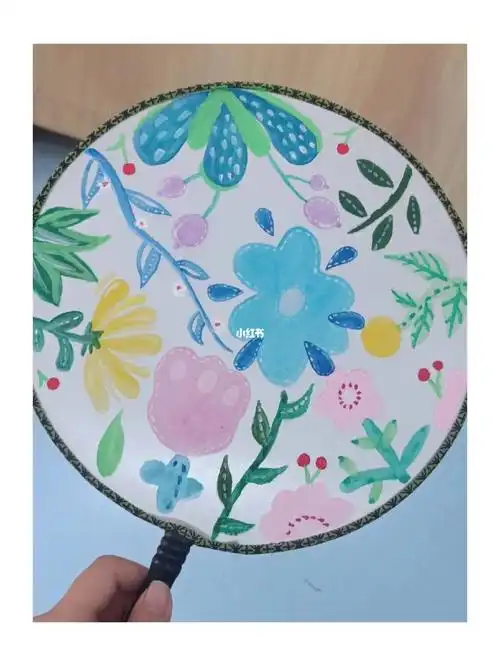 手绘团扇