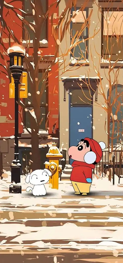 蜡笔小新冬季壁纸