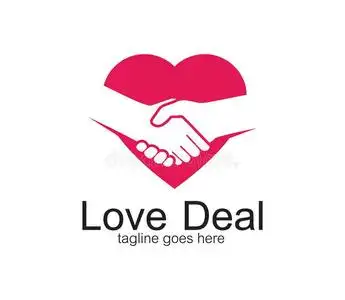 握手象征关于分和合作矢量标识设计英西照片