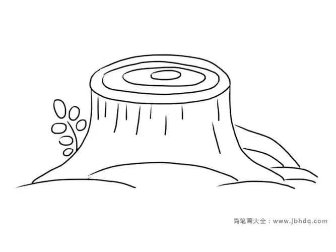 树桩的画法简笔画图片