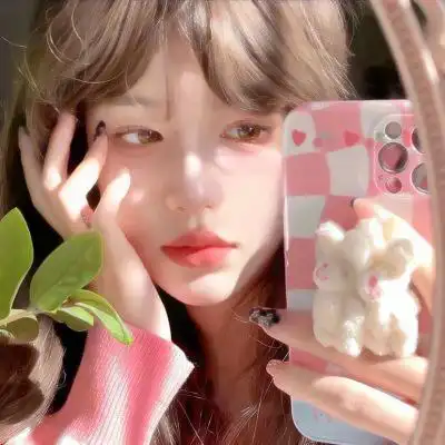 女生头像粉色系仙女味