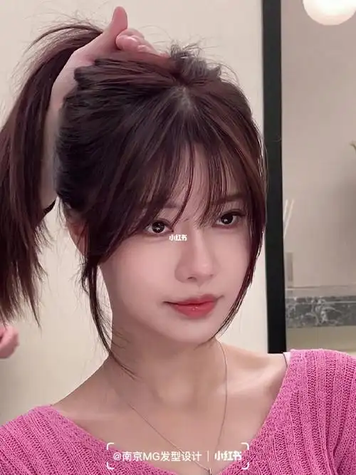 适合圆脸的法式刘海太温柔气质啦