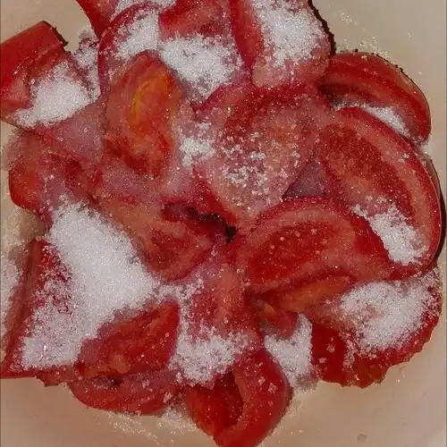 jaty(逸宇妈妈)做的白糖拌西红柿