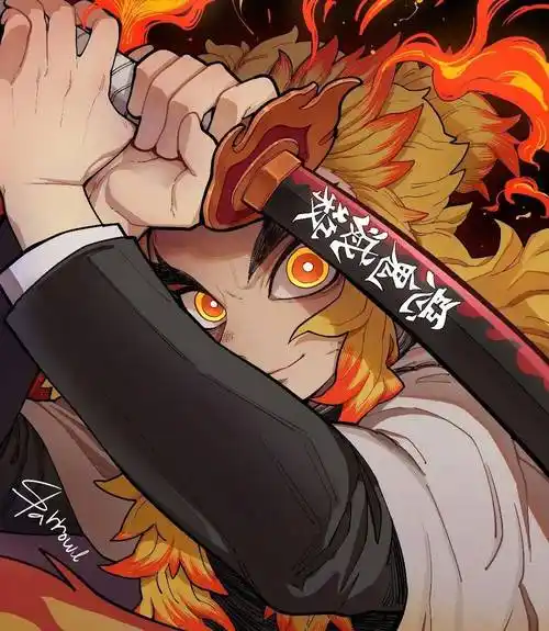 鬼灭之刃壁纸头像02炼狱杏寿郎