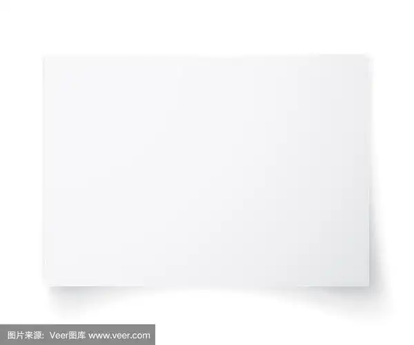 空白a4纸带阴影的白纸