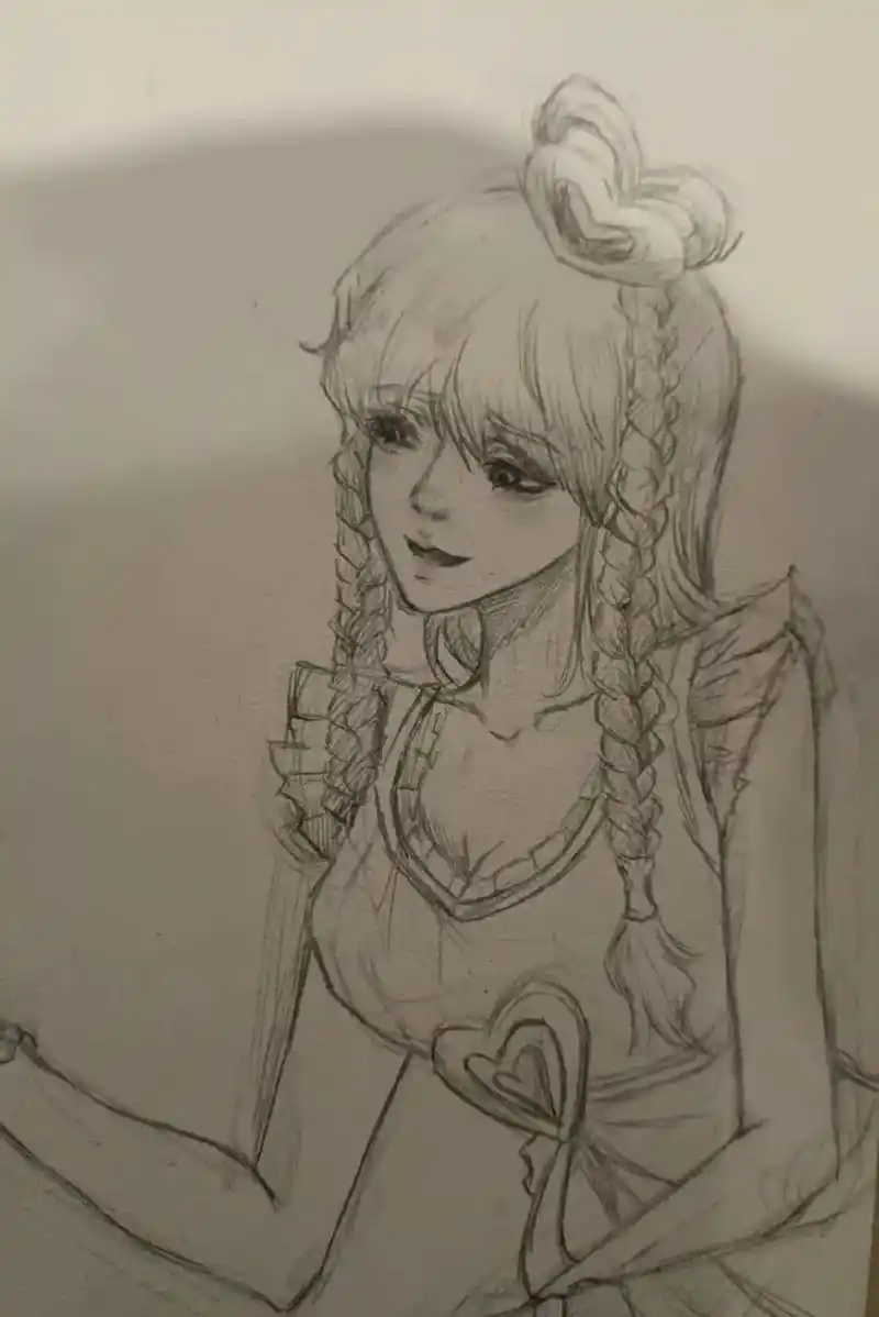 应粉丝要求画了个王默 临时赶的 没有什么想法 动作很僵硬 线 - 抖音