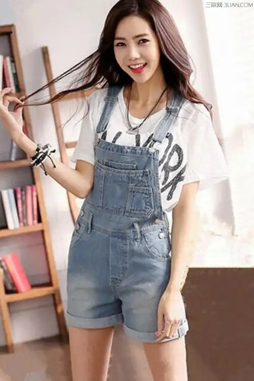 夏天背带裤怎么穿俏皮_服饰搭配_三联