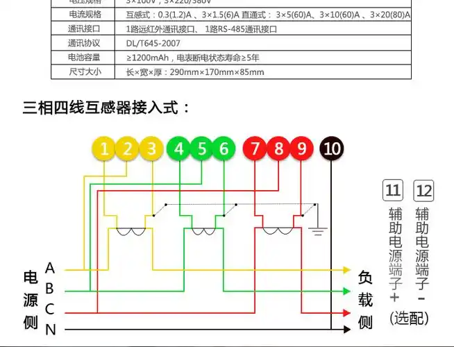 杭州海兴dtzy208c三相四线本地费控智能电能表