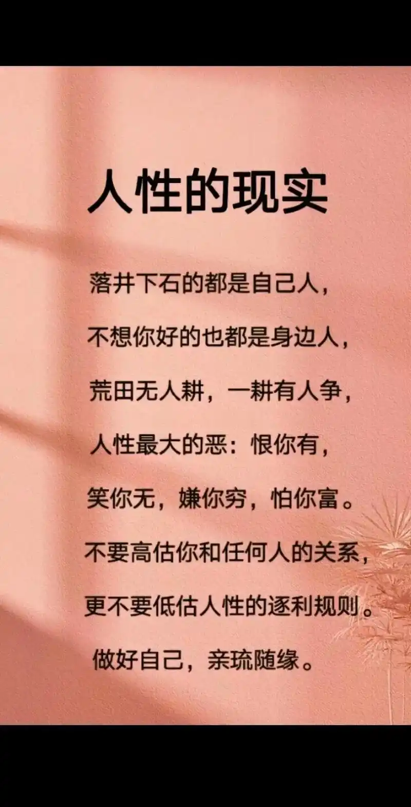 现实社会 #看透不说透 #致自己 #人性人心 恨你有,笑你 - 抖音