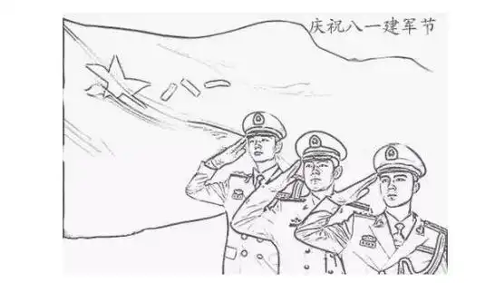 画大全建军节是简笔画大全 儿童画 其他 八一建军节是中国人民解放军