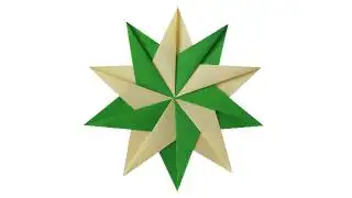 教你如何手工折纸漂亮的十角星星星折纸教程折纸五角星六角星八角星都