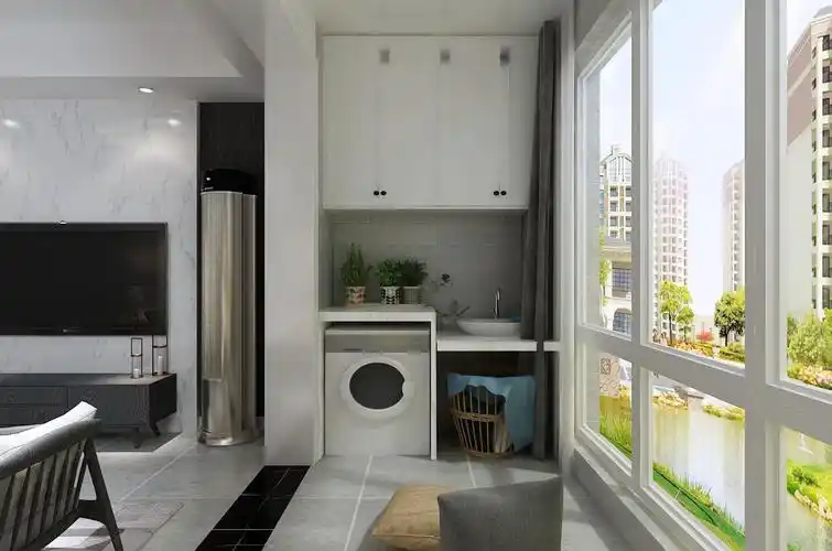 阳台防腐木装修效果图