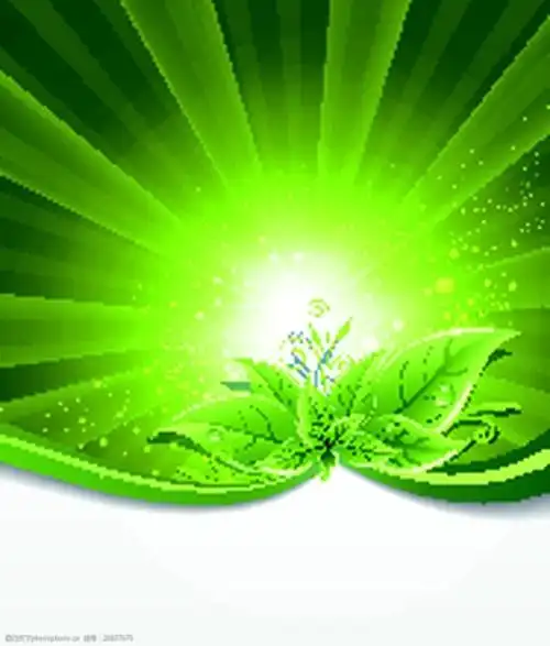 绿色光效矢量图素材