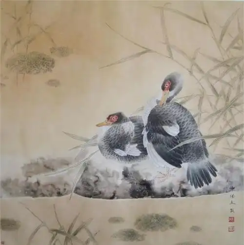 中国画名家画家陈保立工笔画欣赏