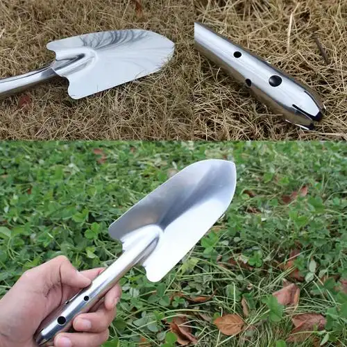 园艺小铲子种花盆栽种菜栽花工具家用不锈钢花园锹铲子加厚小铁锹