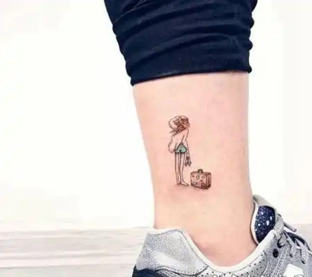 tag标签:小清新时尚脚踝脚踝 纹身 技巧与时尚并行的脚踝小清新纹身