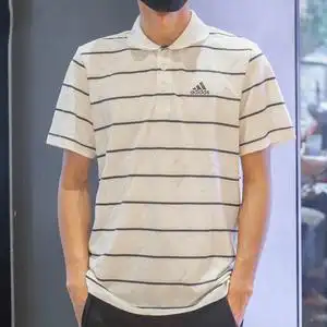 addas阿迪达斯polo短袖男装2022冬季新款运动服白色翻领男士t恤
