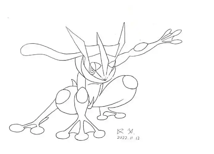 坚持摸鱼第六十八天宝可梦甲贺忍蛙