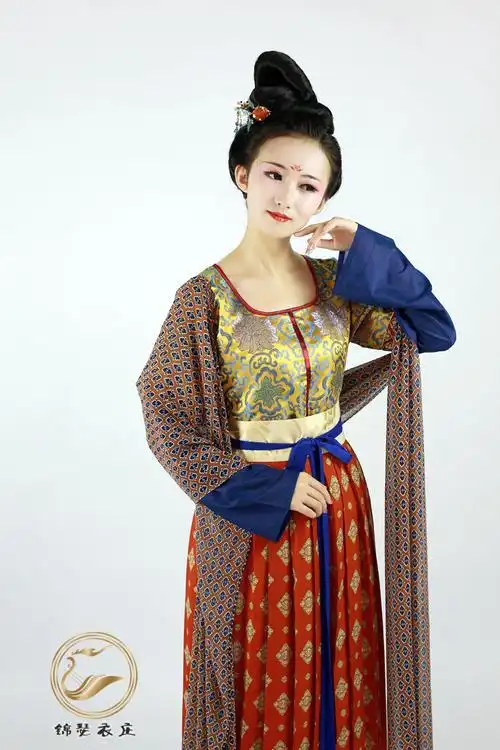 【锦瑟衣庄】大唐瑰丽织锦u领半臂襦裙——婆娑罗