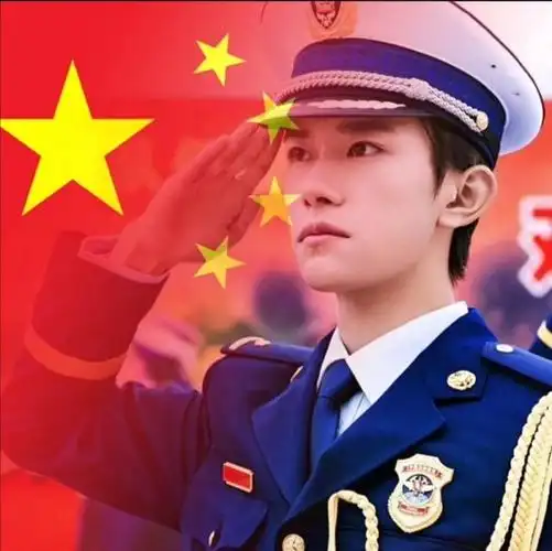 易烊千玺这组军照真的太有安全感了