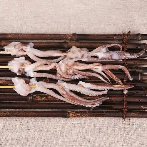 油炸鱿鱼须20/40/60/80串/包海鲜鱿鱼头串涮锅烧烤油炸小食材半成品手