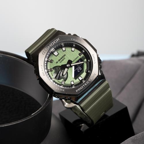 00淘宝新品卡西欧农家橡树 王一博同款手表男女金属八角运动防水gm