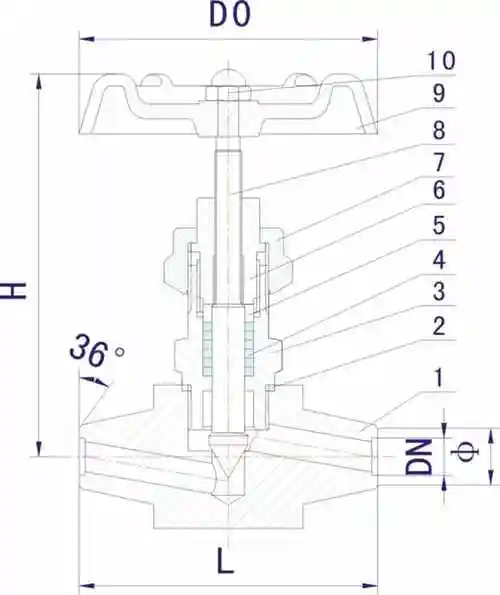 j61y-320p型高温高压针型阀