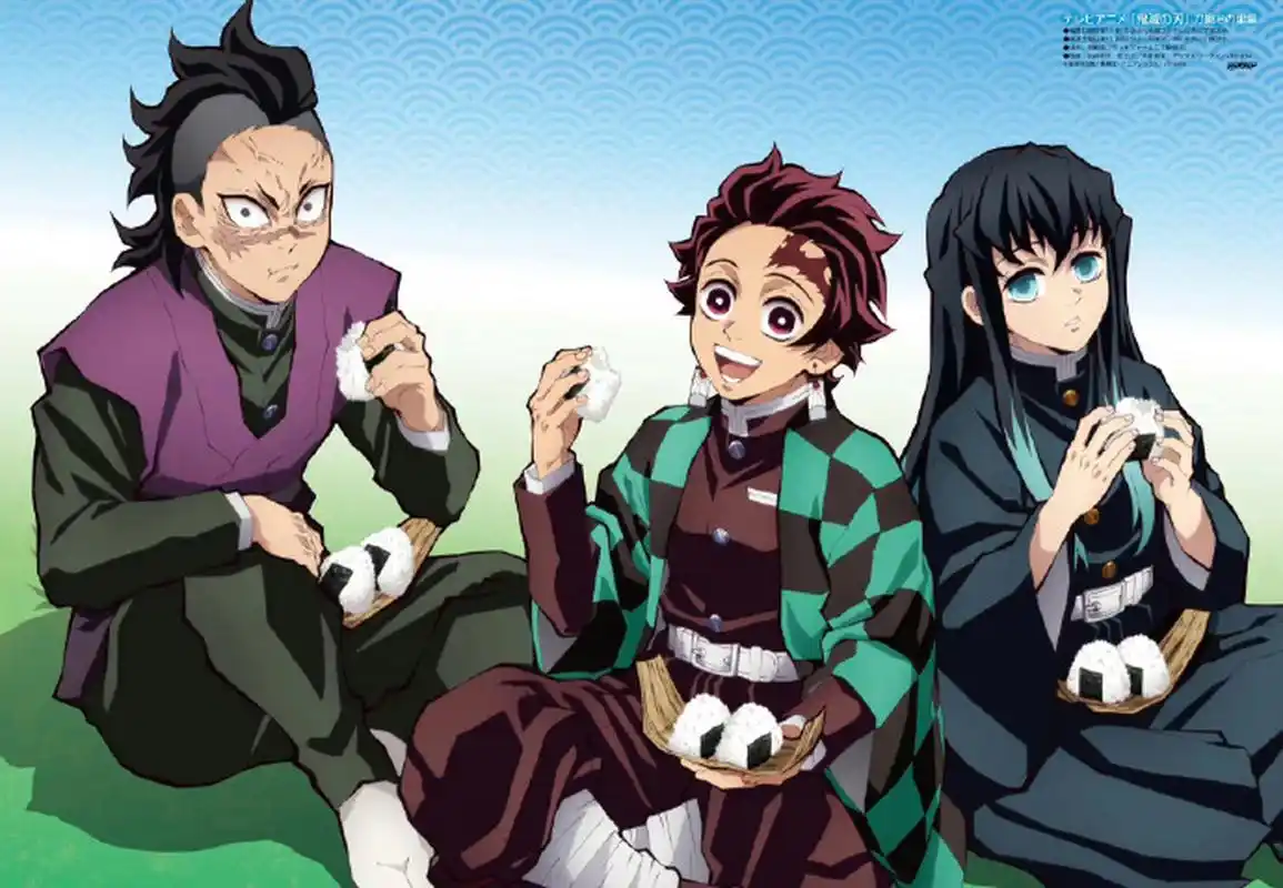 鬼灭之刃# 鬼灭锻刀村篇一组官图,炭治郎是复制粘贴上去的吗[三哈]